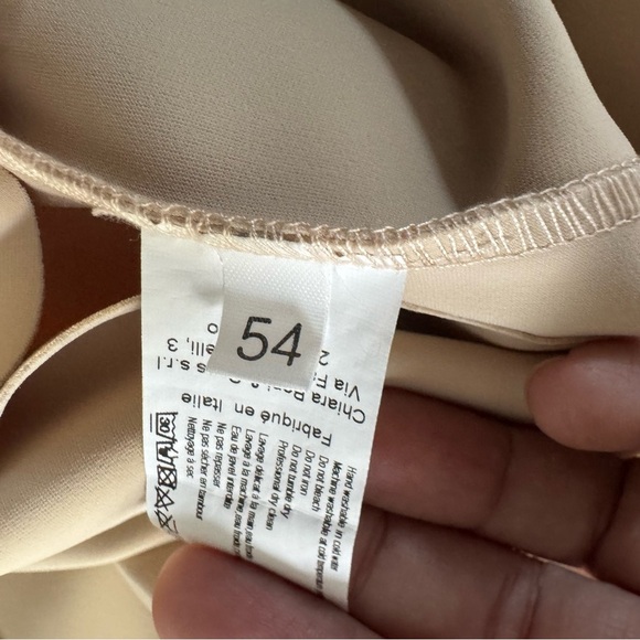 Chiara Boni La Petite Robe Kamala Matt Jersey Faux Wrap Midi Dress size 54 - Picture 14 of 15